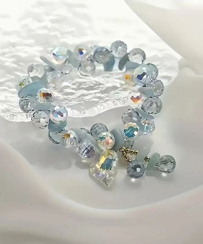 Fashion Pink Alloy Crystal Charm Bracelet