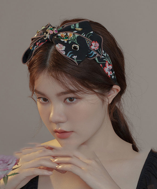 Fashion Pink Alloy Zircon Crystal Bow Hairpin