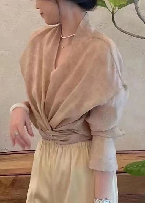 Fashion Pink Asymmetrical Jacquard Chiffon Top Fall