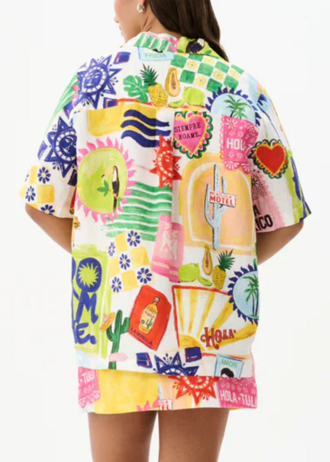 Fashion Print Shirts And Skirts Cotton Two Pieces Set Summer