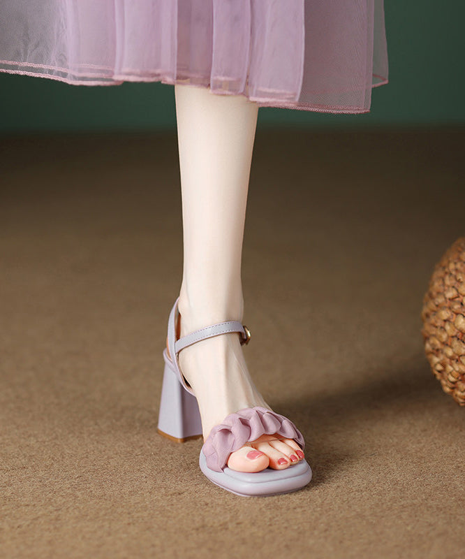 Fashion Purple Sandals Chunky Sandals