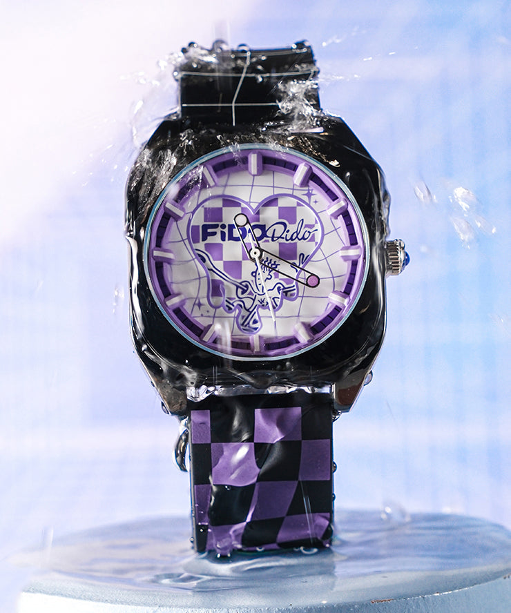 Fashion Purple Silicone Rubber Waterproof Silicone Rubber Watch