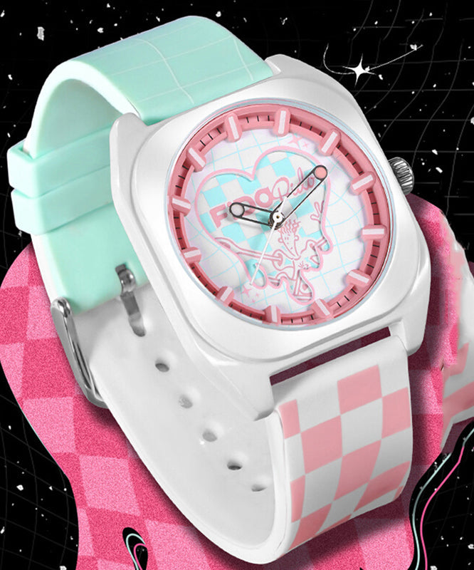 Fashion Purple Silicone Rubber Waterproof Silicone Rubber Watch