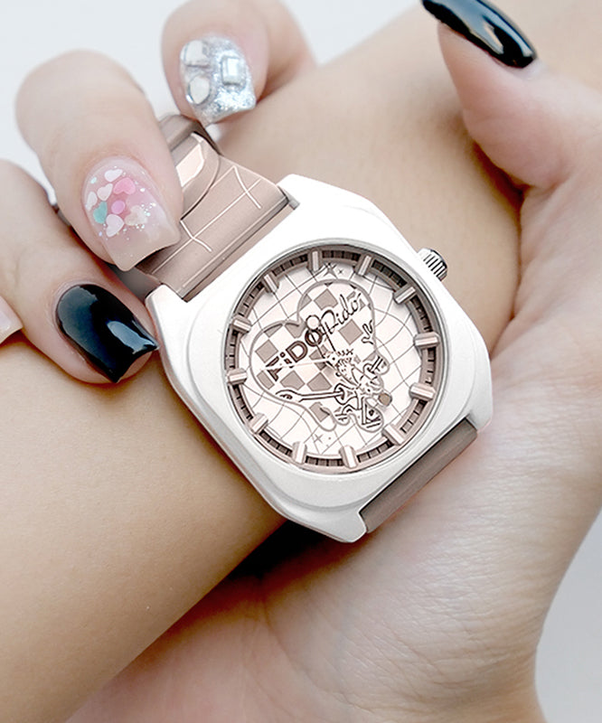 Fashion Purple Silicone Rubber Waterproof Silicone Rubber Watch