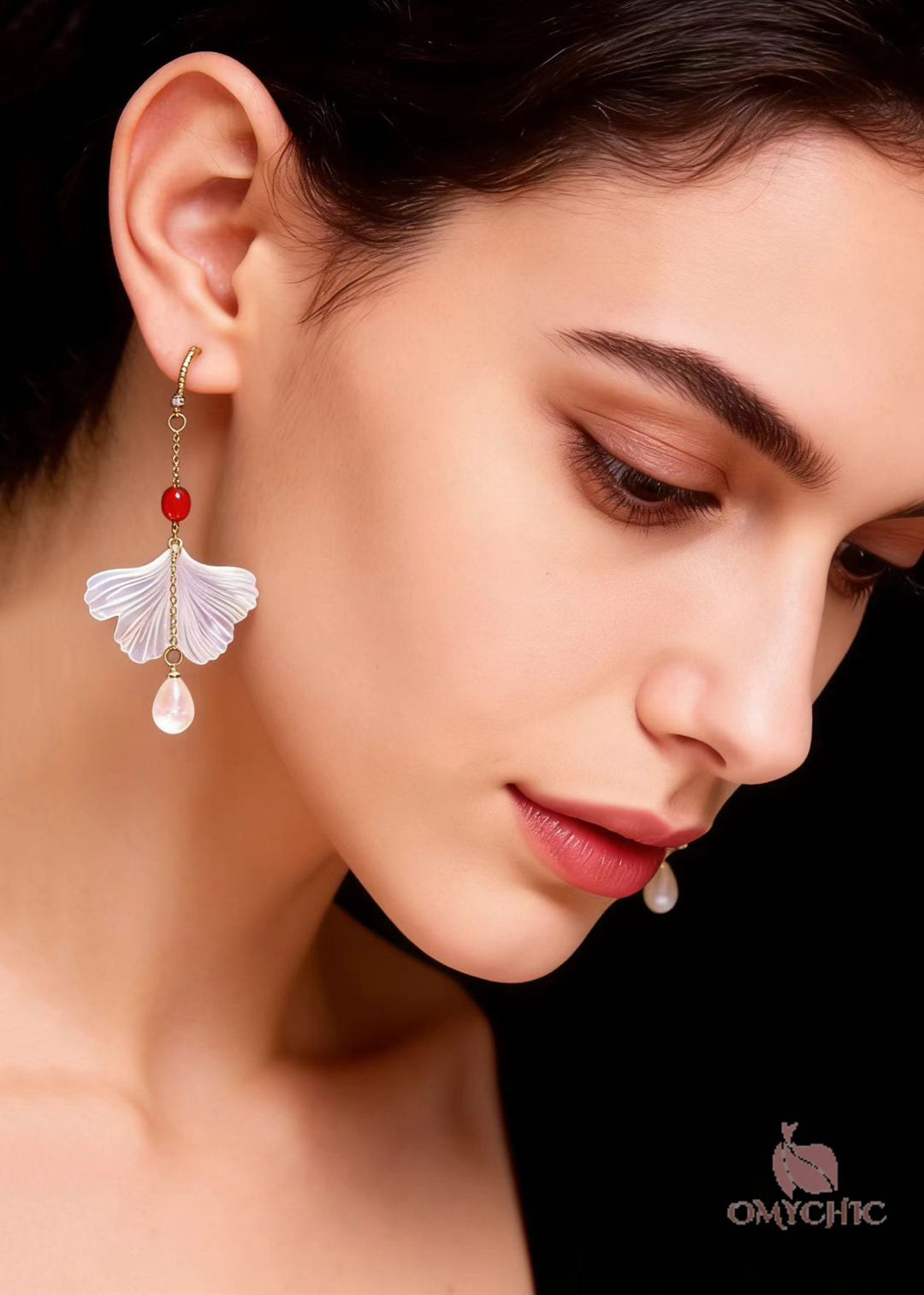 Fashion Shell Water Droplet Acrylic Drop Earrings
