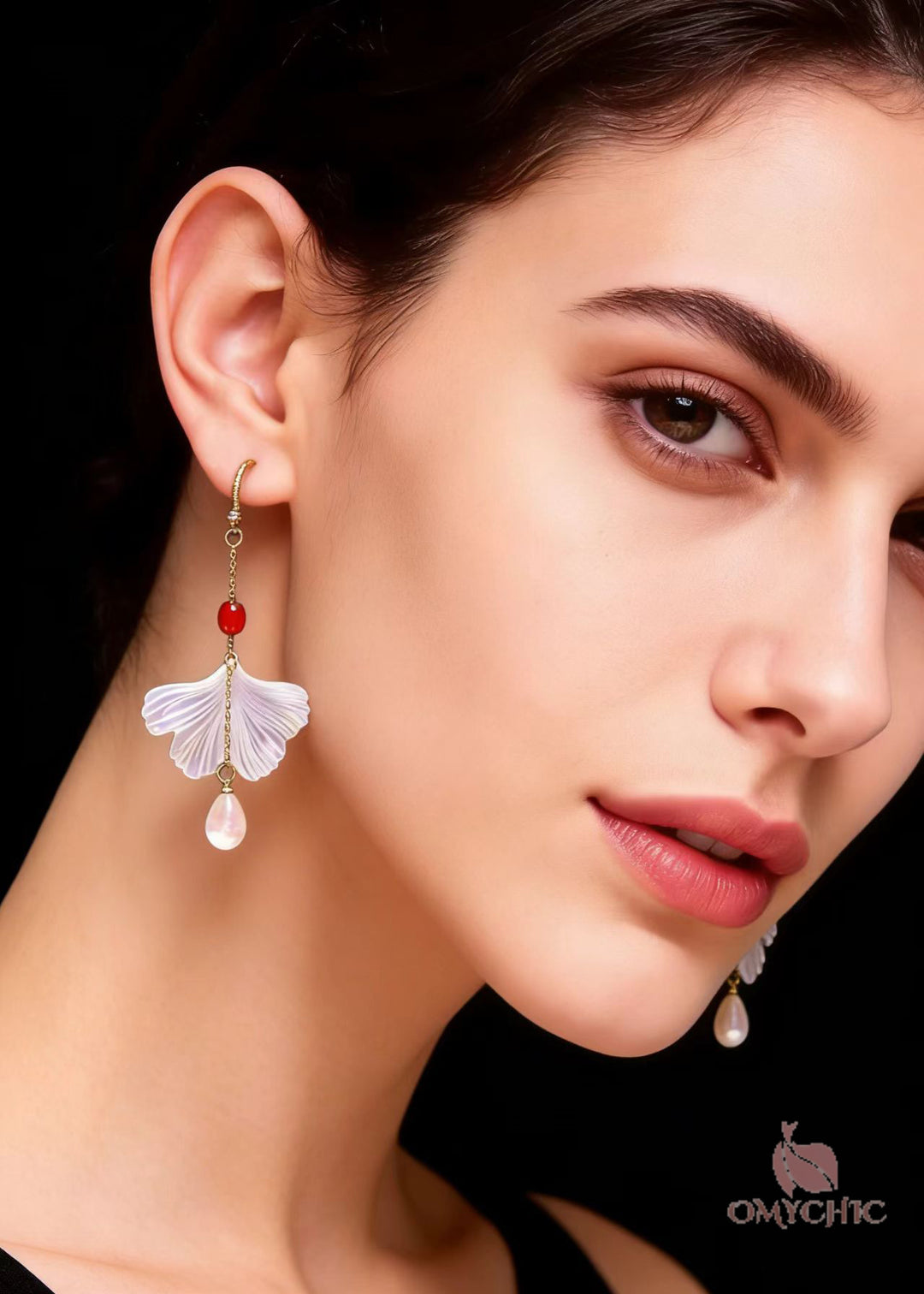 Fashion Shell Water Droplet Acrylic Drop Earrings