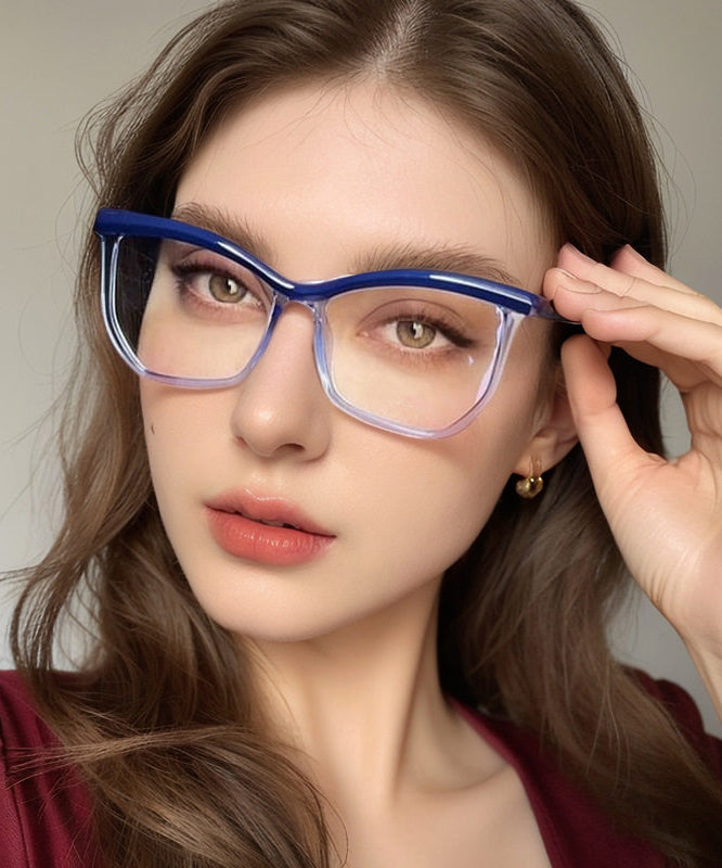 Fashion Versatile Blue Square Full Frame Reading Glasses