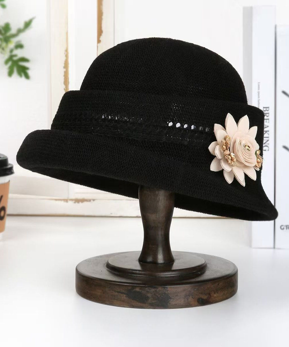 Fashion Versatile Oatmeal Breathable Cotton Bucket Hat