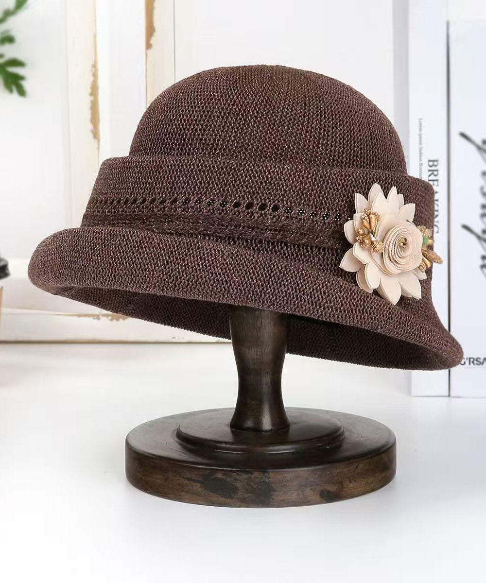 Fashion Versatile Oatmeal Breathable Cotton Bucket Hat
