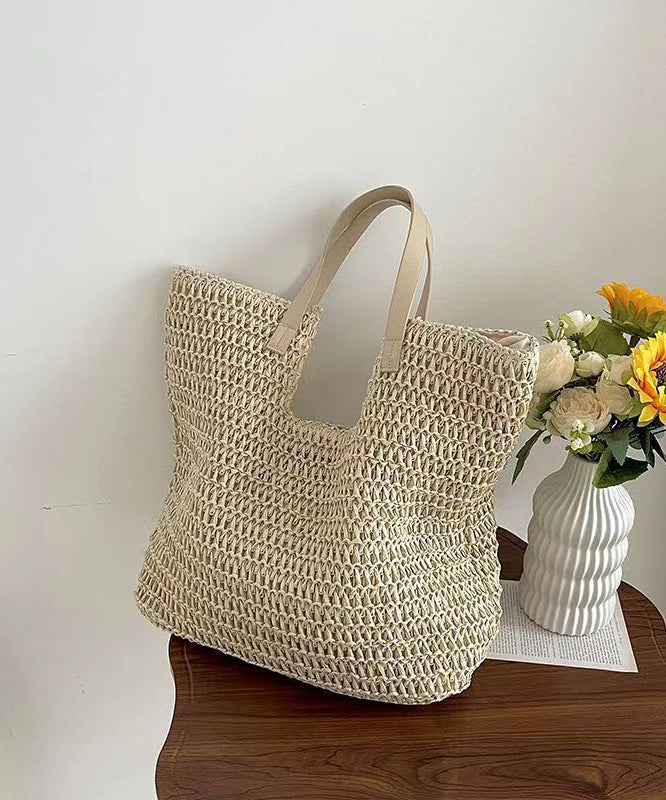 Fashionable Green Versatile Large Capacity Straw Woven Shoulder Bag