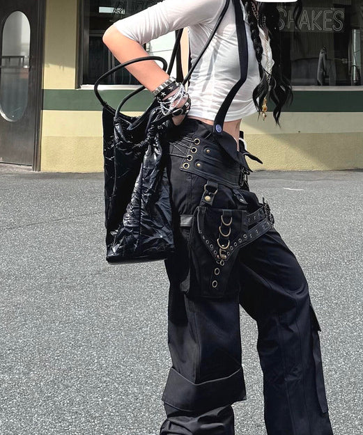 Fashionable Irregular Pleated Large Capacity Shoulder Bag