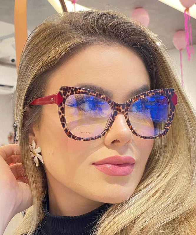 Fashionable New Red Leopard Full Frame Reading Glasses