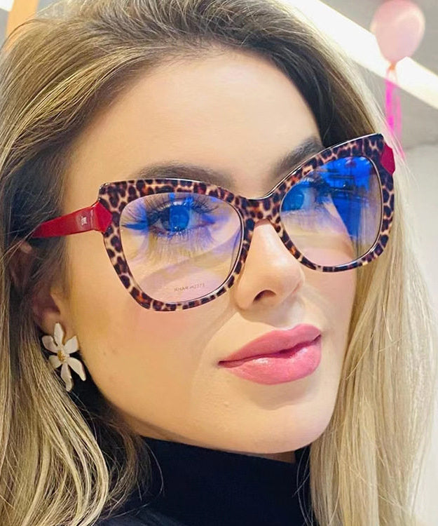 Fashionable New Red Leopard Full Frame Reading Glasses