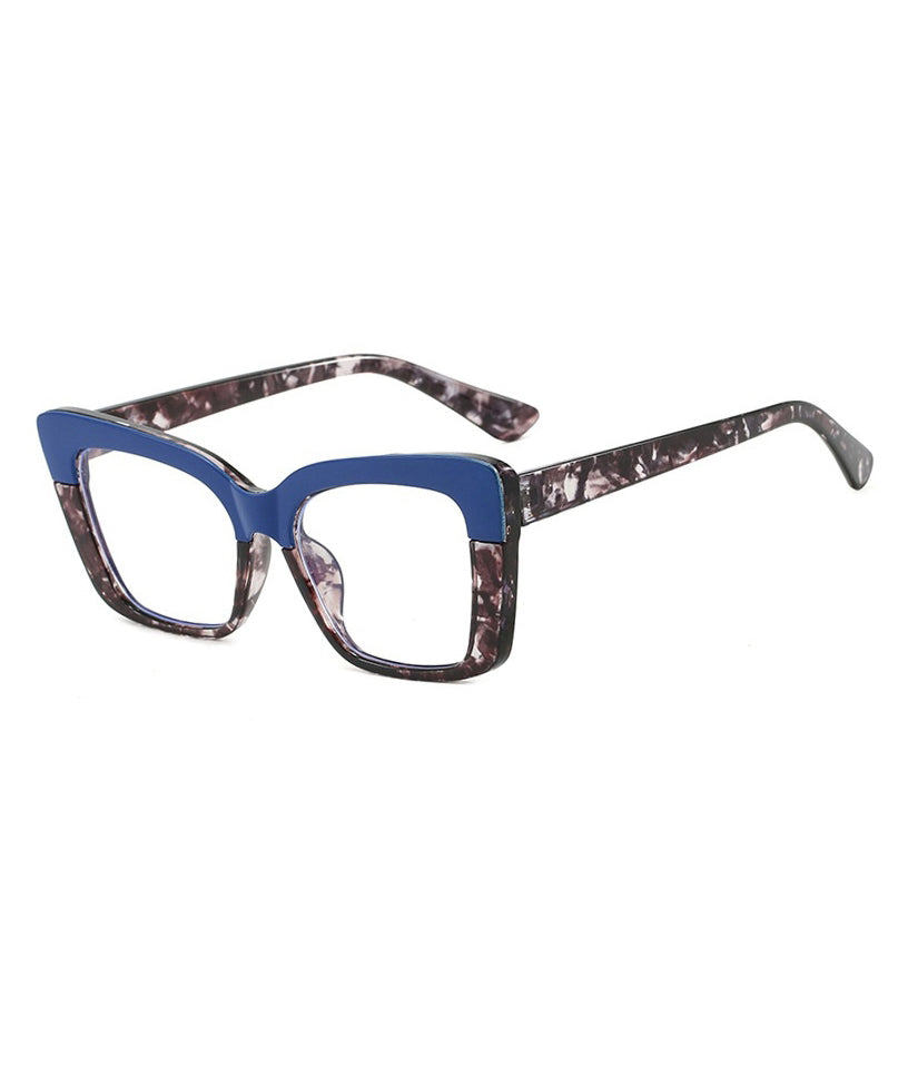 Fashionable Square Colorblock Blocked Flat Mirror