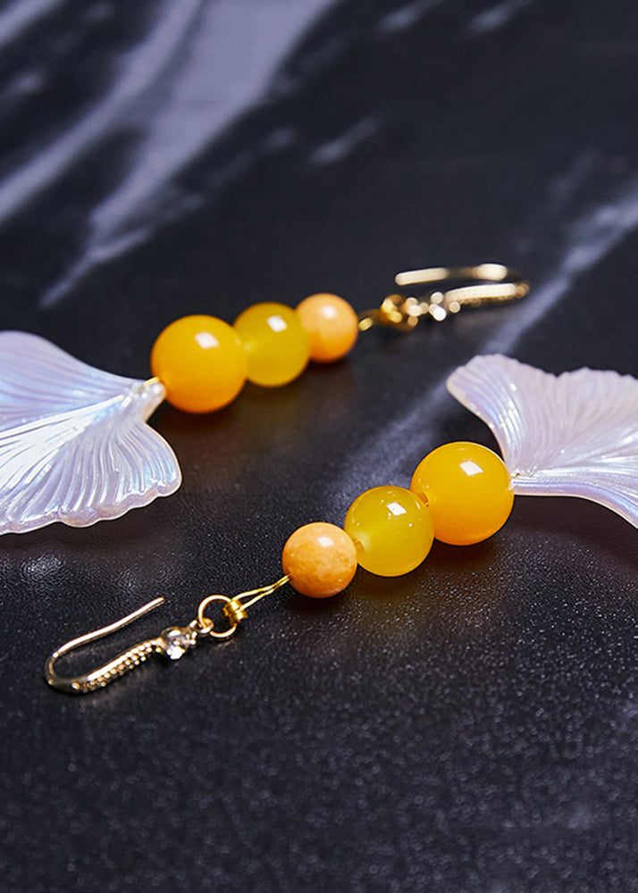 Fine Agate Sector Shell Acrylic Drop Earrings 2025 new style - Omychic