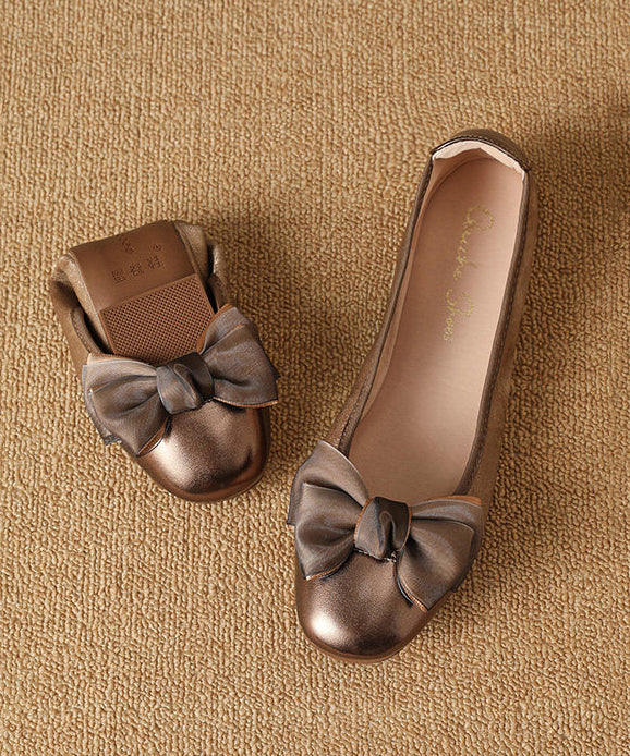 Fine Black Faux Leather Flat Feet Shoes Splicing Flat Shoes