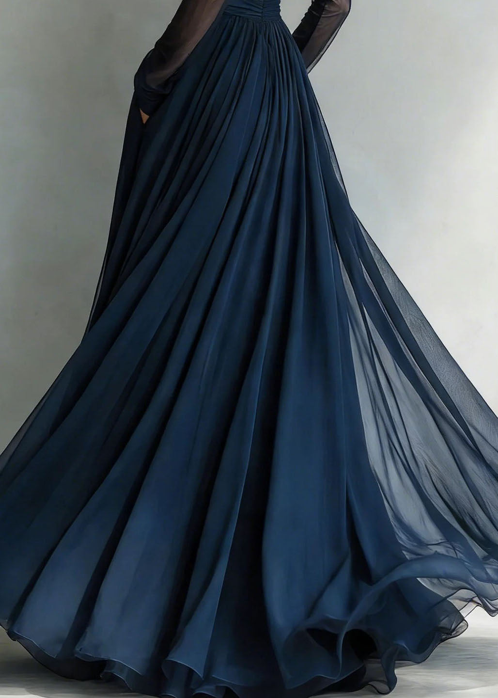Fine Blue Cold Shoulder Patchwork Tulle Party Dress Summer