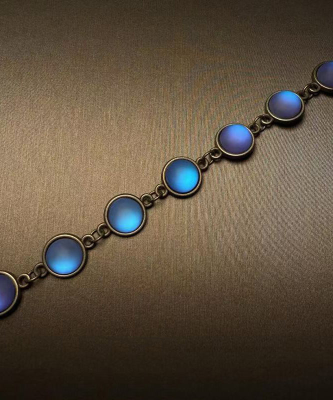 Fine Blue Copper Alloy Chain Bracelet