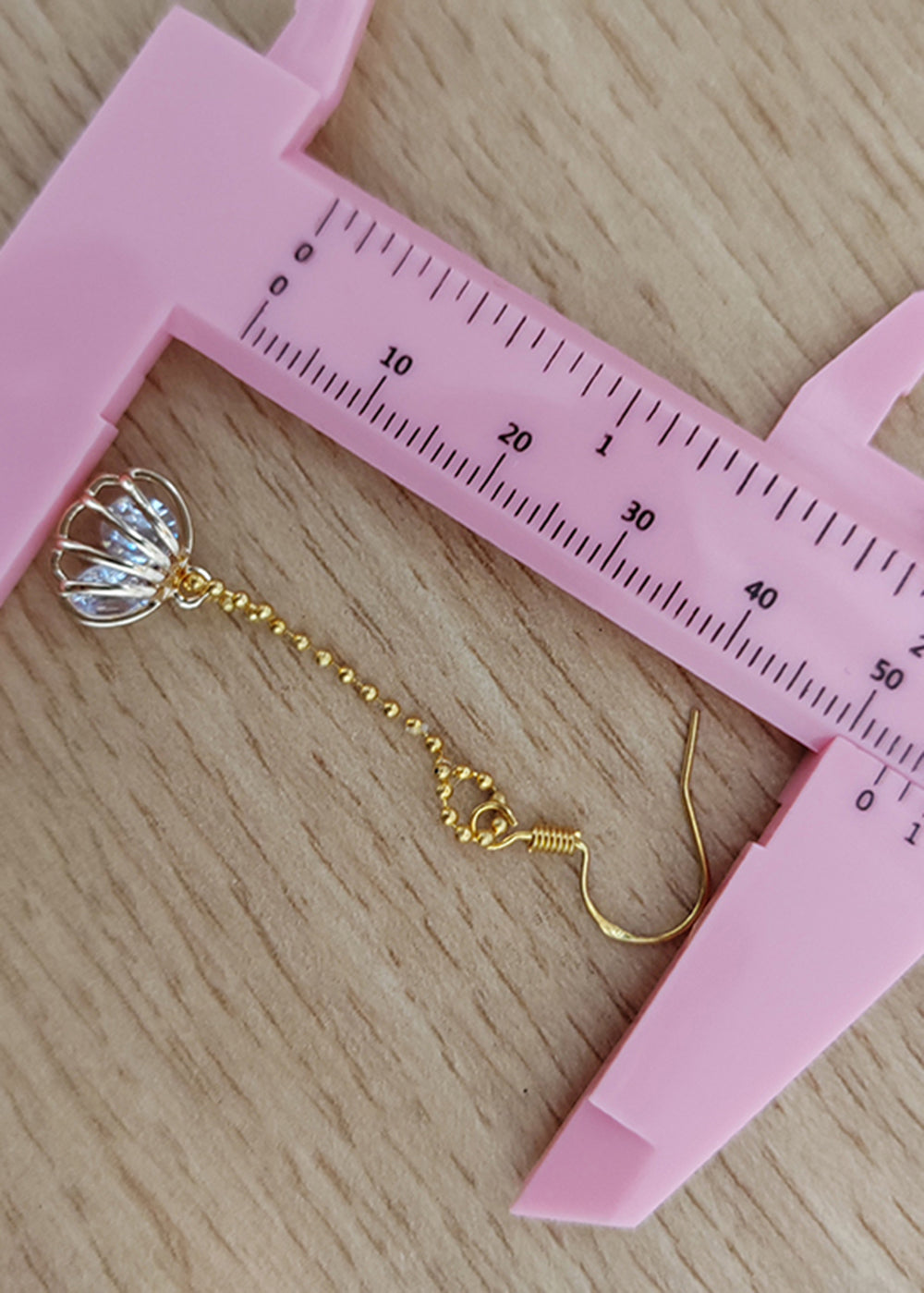 Fine Gem Stone Hollow Out 14K Gold Drop Earrings - Omychic