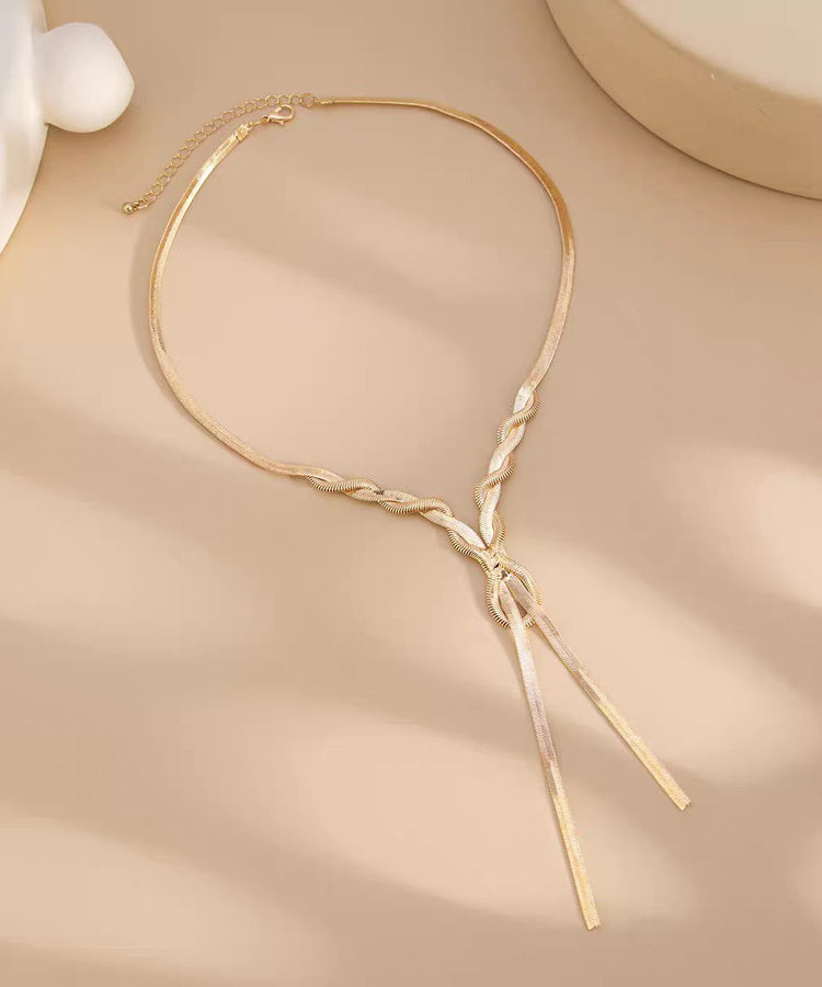 Fine Gold Copper Alloy SerpentinePrincess Necklace - Omychic