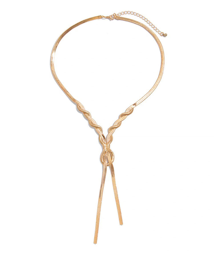Fine Gold Copper Alloy SerpentinePrincess Necklace - Omychic