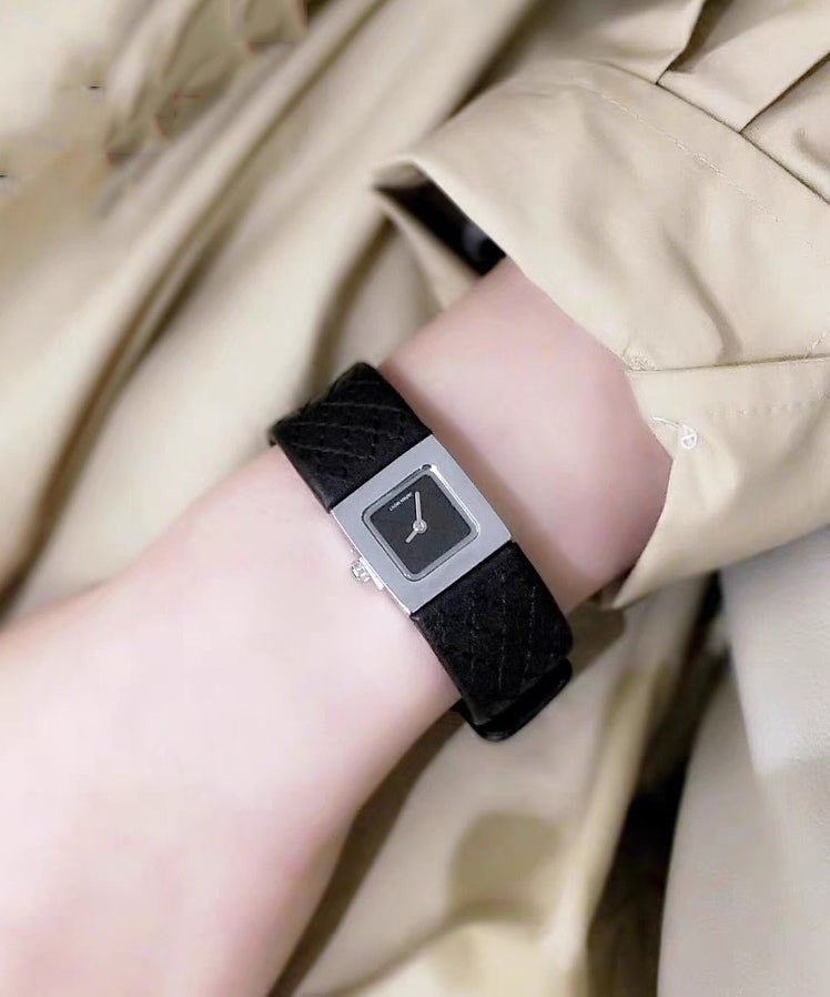 Fine Gold Leather Quartz Movement Waterproof Watches