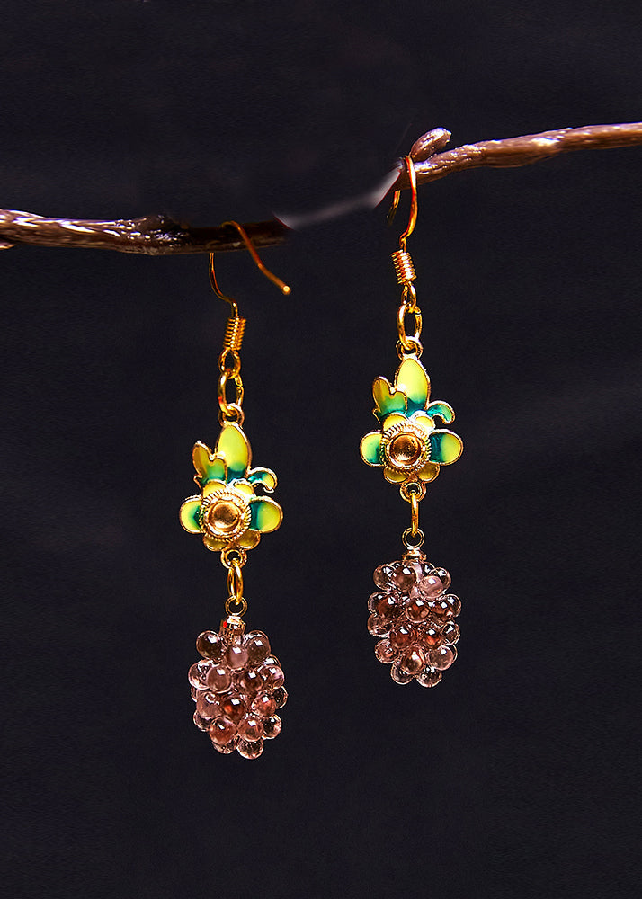 Fine Grades Acrylic Flower Drop Earrings - Omychic