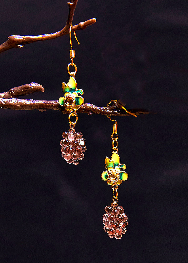 Fine Grades Acrylic Flower Drop Earrings - Omychic