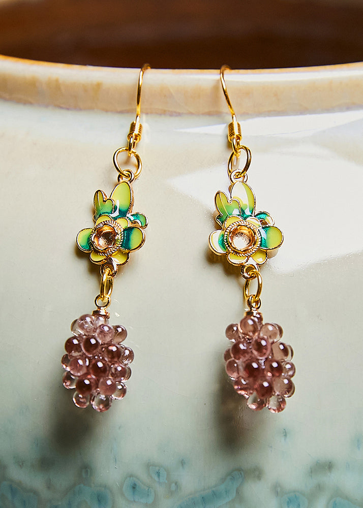 Fine Grades Acrylic Flower Drop Earrings - Omychic