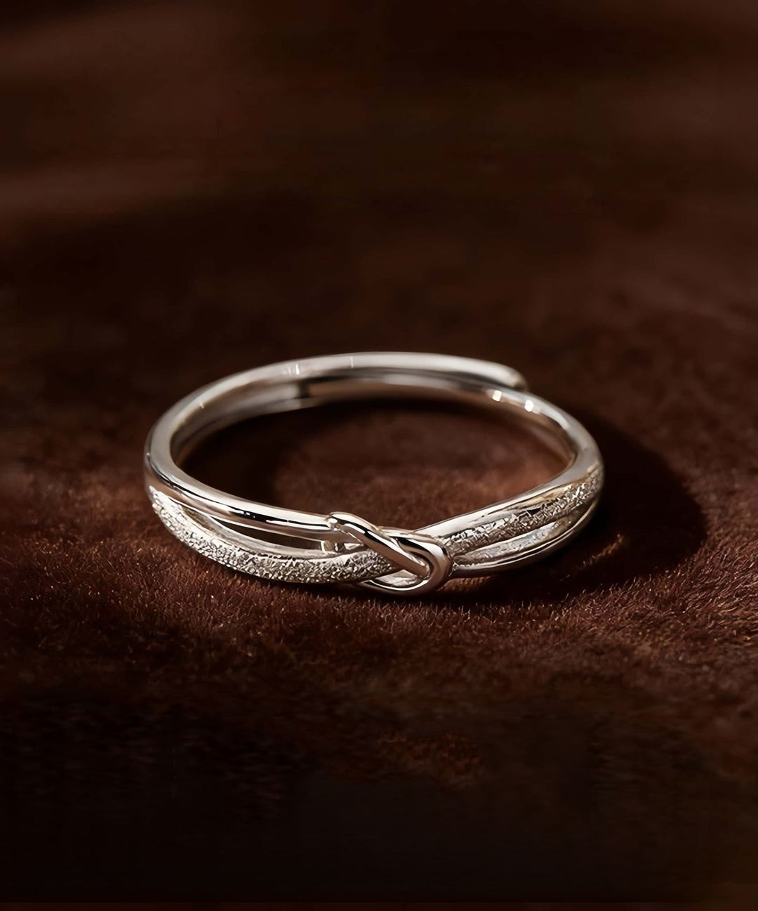 Fine Silk Sterling Silver Fortune Adjustable Rings
