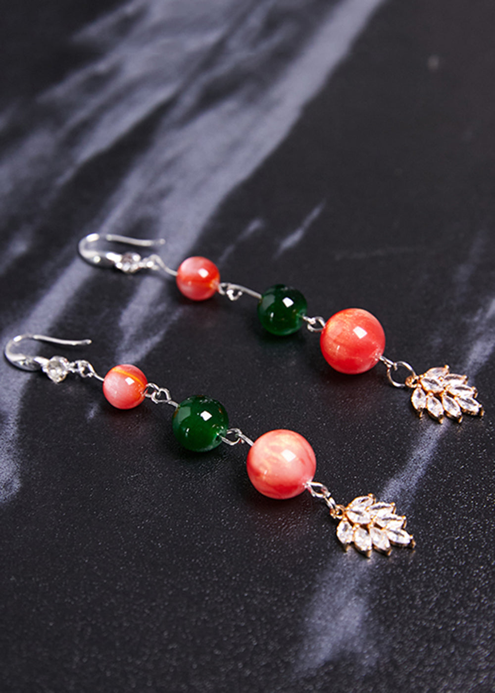Fine Turquoise Grape shape Zircon Drop Earrings - Omychic