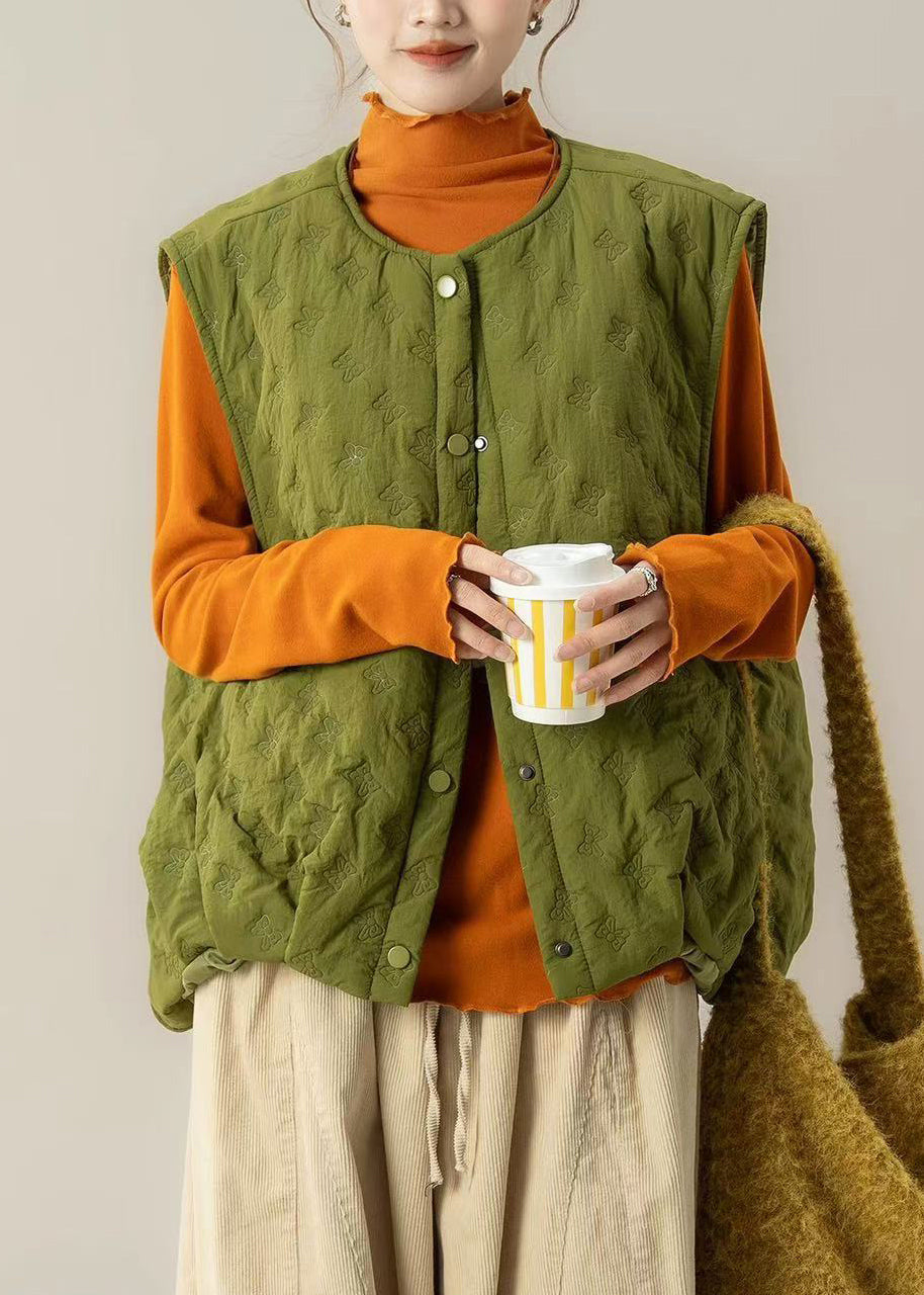 Fitted Orange Stand Collar Cotton Shirt Top Spring