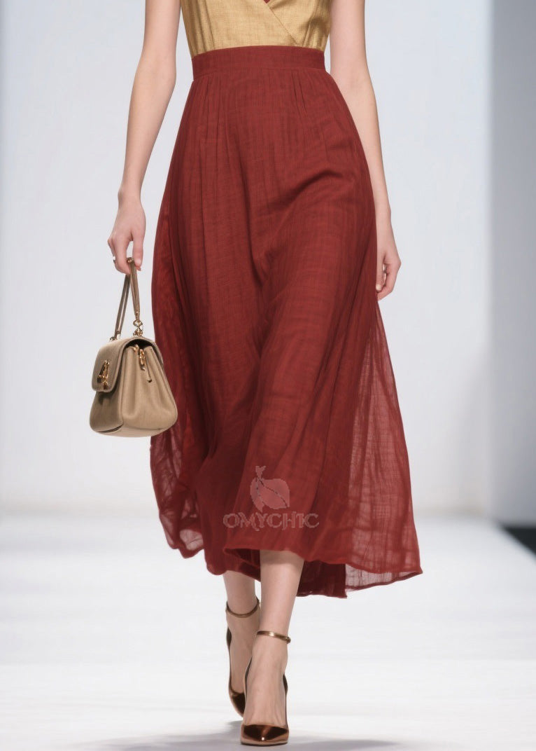 French Colorblock V Neck Patchwork Cotton Dresses Sleeveless