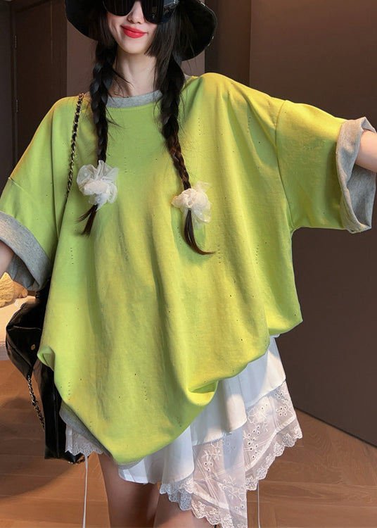 French Grey Oversized Wear On Both Sides Cotton Tanks Summer