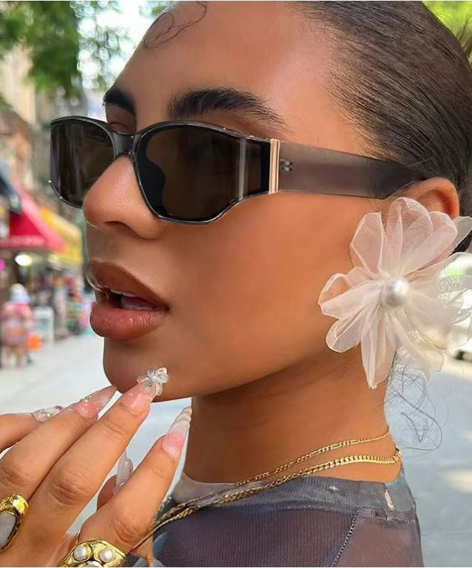 Grey Irregular Square Sunglasses Europe And America