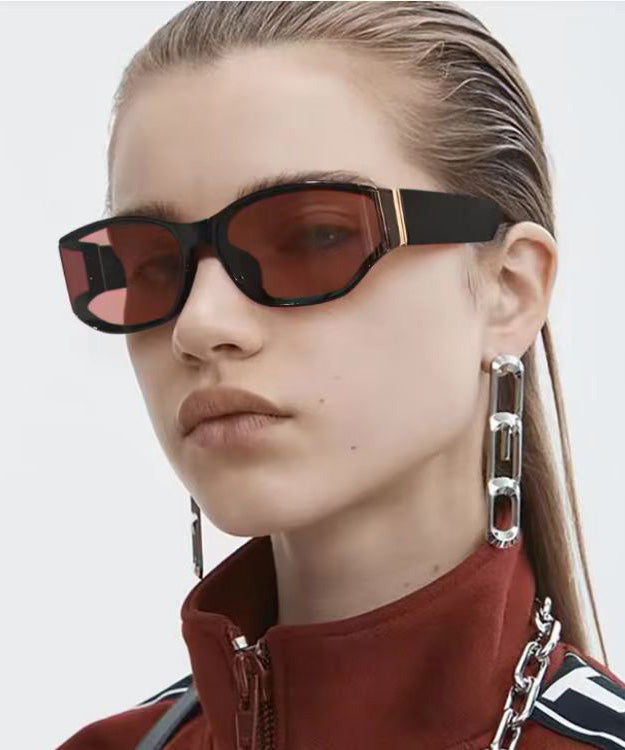 Grey Irregular Square Sunglasses Europe And America