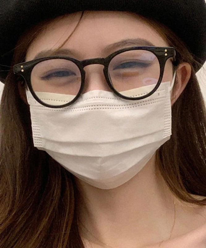 Handmade Black Resin Rotundity Full Frame Reading Glasses