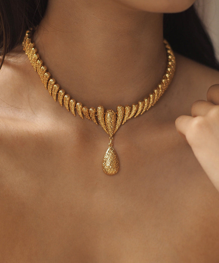 Handmade Golden High Quality Copper Choker - Omychic