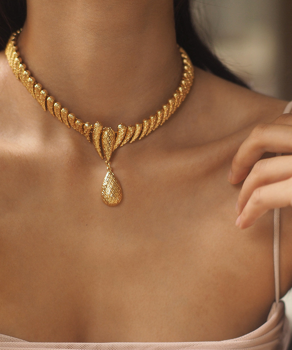 Handmade Golden High Quality Copper Choker - Omychic