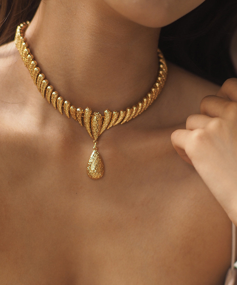 Handmade Golden High Quality Copper Choker - Omychic