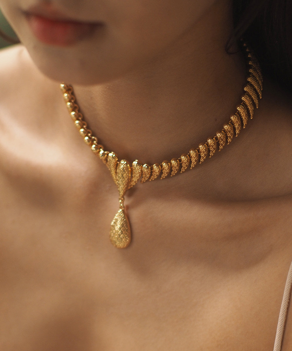 Handmade Golden High Quality Copper Choker - Omychic