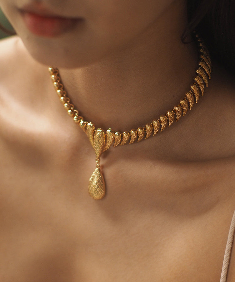 Handmade Golden High Quality Copper Choker - Omychic