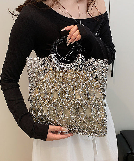 Handmade Hollow Out Large Capacity Tote Handbag