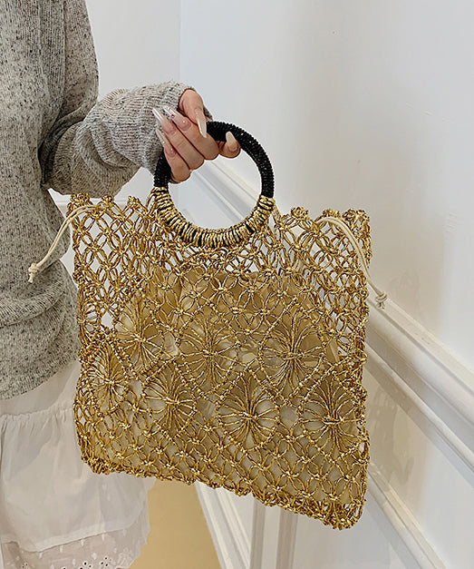 Handmade Hollow Out Large Capacity Tote Handbag