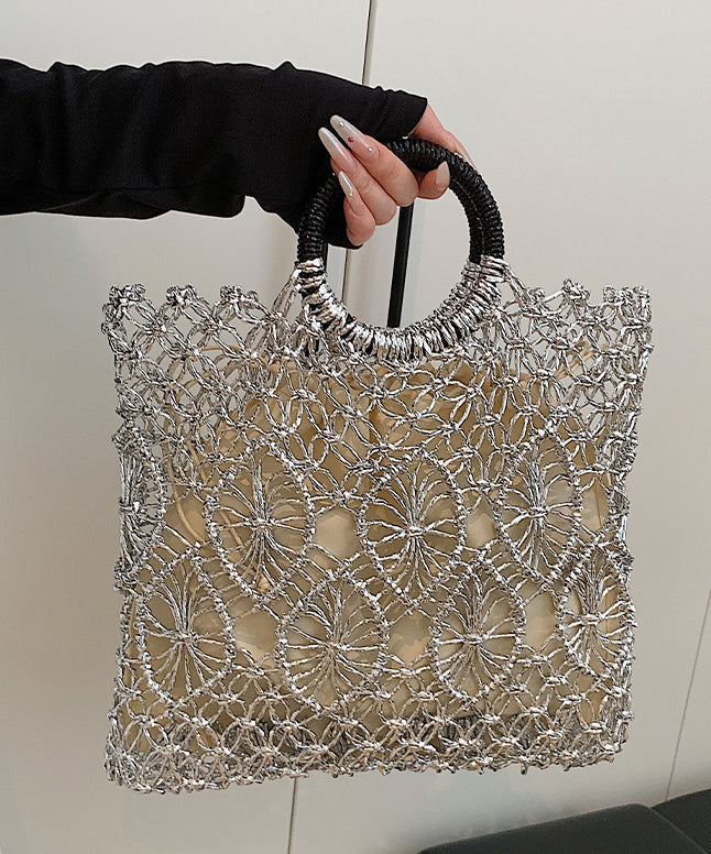 Handmade Hollow Out Large Capacity Tote Handbag