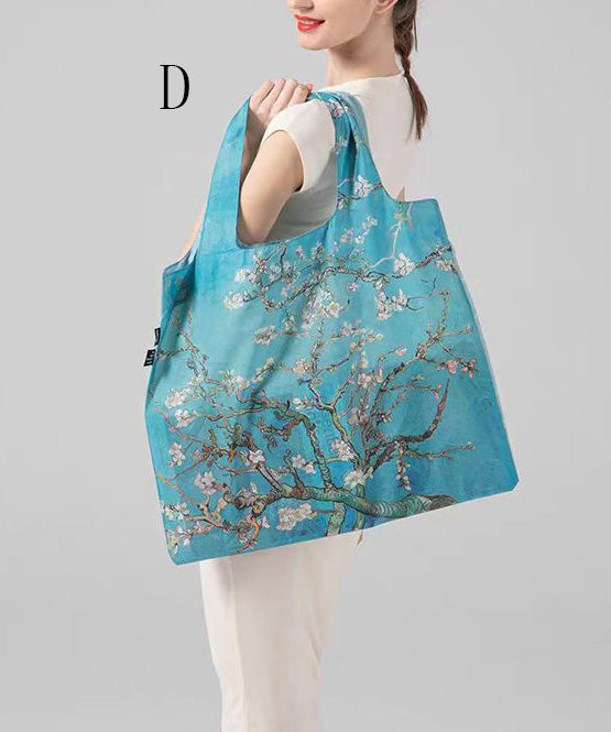 Handmade Large Capacity Paintings Shopping Bag