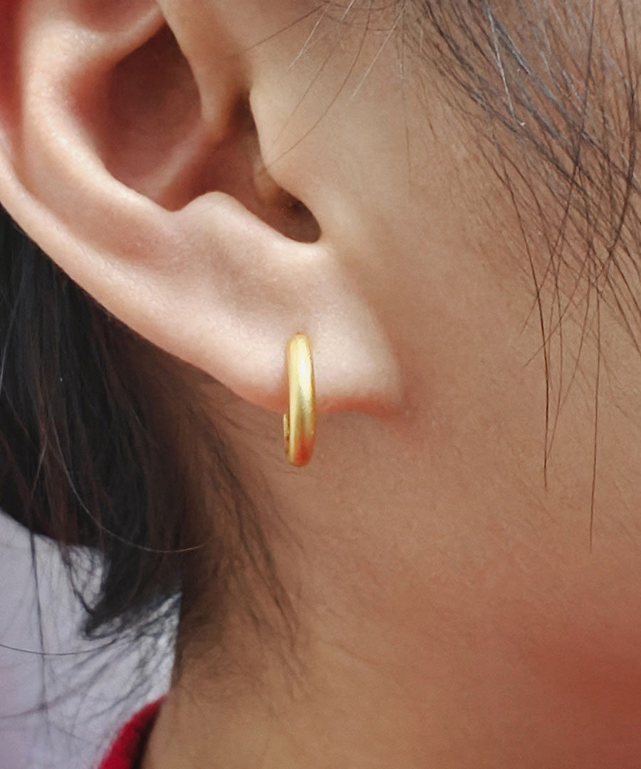 Handmade Original Design Silver Hoop Earrings - Omychic