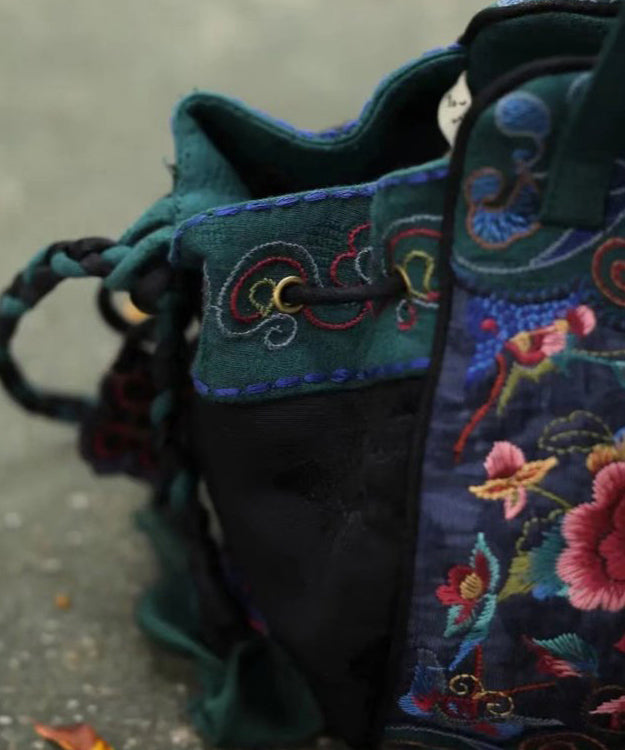 Handmade Original Embroidered Cotton Tote Handbag