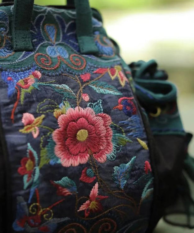 Handmade Original Embroidered Cotton Tote Handbag