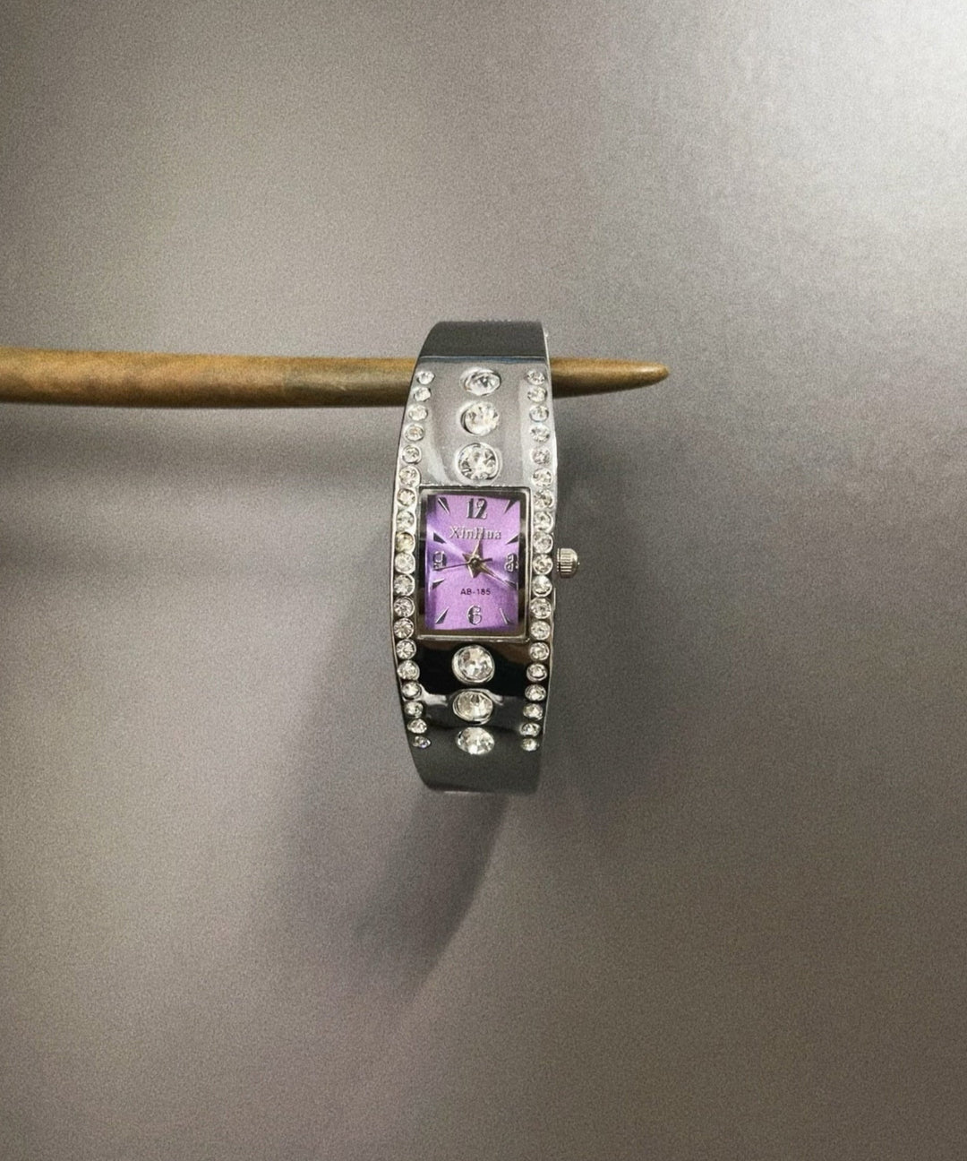 Handmade Purple Alloy Zircon Watches